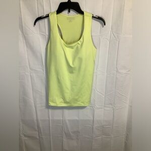Athleta Neon Yellow Scoop Neck Tank Top 36C